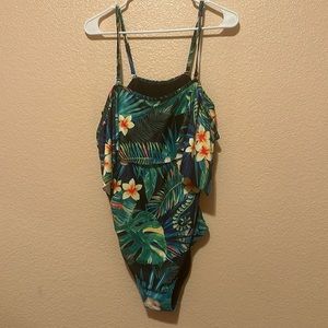 Floral bathing suit
